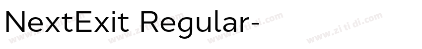 NextExit Regular字体转换